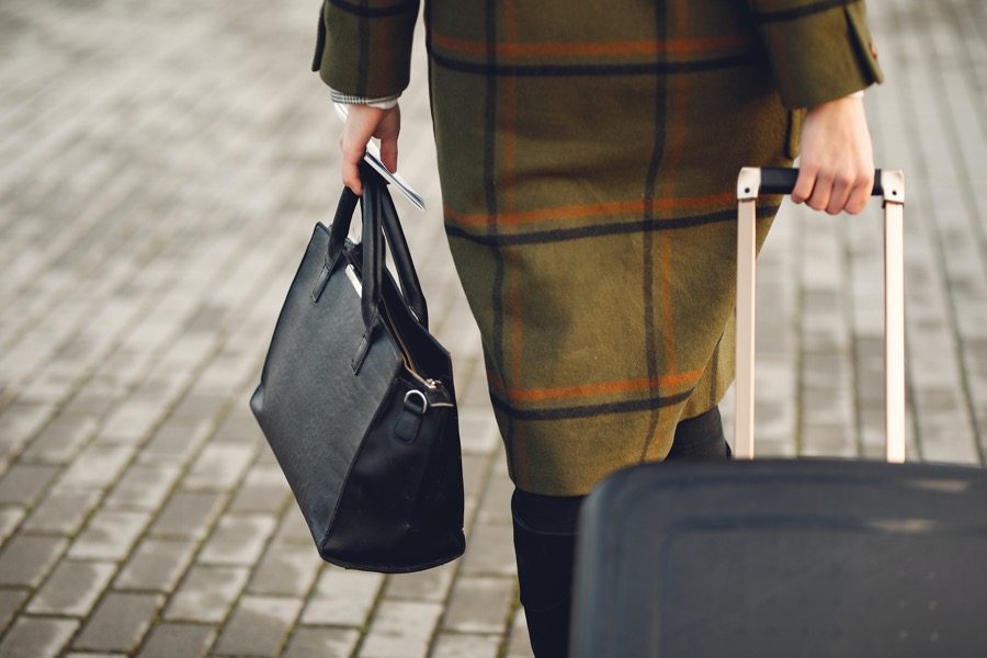 Women with luggage